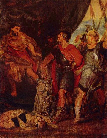 Peter Paul Rubens Mucius Scavola vor Porsenna Norge oil painting art